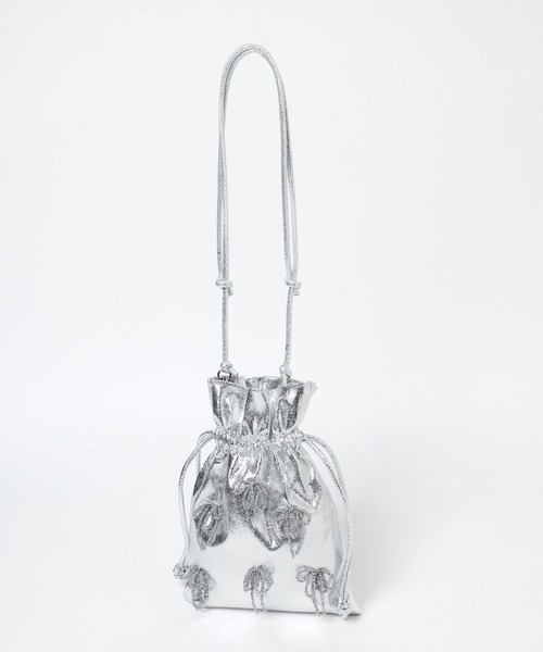 HARE（ハレ）の「リボンキンチャクミニバッグ(HARE)（ショルダーバッグ・レディース・シルバー/ブラック・FREE）」の8枚目の写真