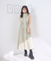 カーゴポケットロングワンピ