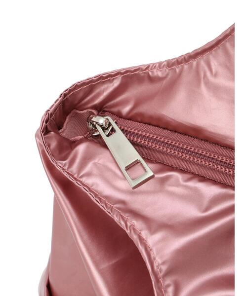 Green Parks(グリーンパークス)の「andmikka ドロストバルーンメタリックトート(トートバッグ・レディース・シルバー/ピンク/ホワイト・FREE)」の8枚目の写真