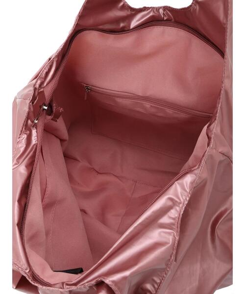 Green Parks(グリーンパークス)の「andmikka ドロストバルーンメタリックトート(トートバッグ・レディース・シルバー/ピンク/ホワイト・FREE)」の11枚目の写真