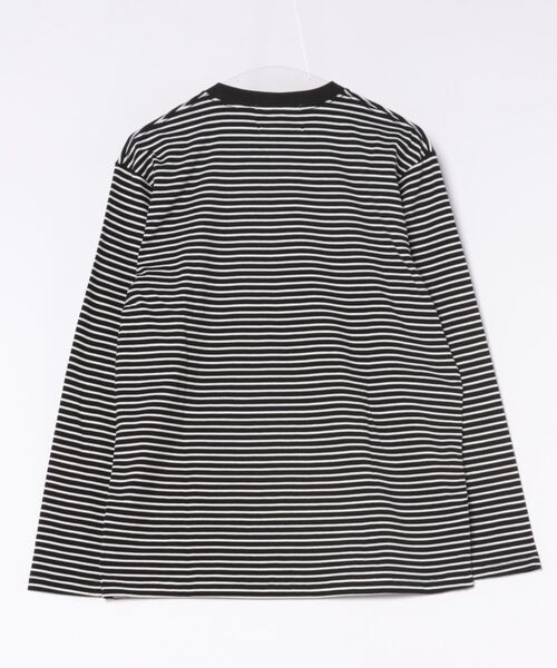 セール】【SETUP7】長袖 ボーダーオーバーサイズロングスリーブTシャツ