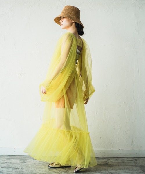 ORIENT MILLINERY（オリエント ミリナリー）の「RAFFI【ﾗﾌｨ】ラフィアこま編みベルハット（ハット・レディース・ナチュラル/モカ・FREE）」の21枚目の写真