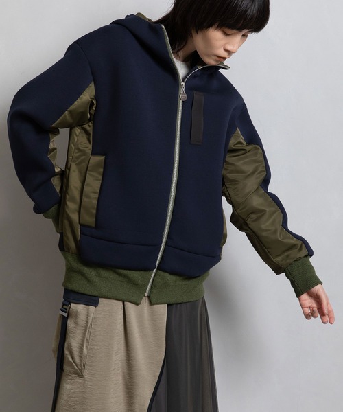 【2024AW】MARECHAL TERRE MA-1 フーディーブルゾン 2024AW】MARECHAL TERRE MA-1 フーディーブルゾン