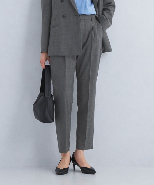 green label relaxing(グリーンレーベルリラクシング)の「カチリラ テーパード パンツ ◇No01◇ -ウォッシャブル・ストレッチ・防シワ-(スラックス・レディース・ベージュ/その他1/ネイビー・34/36/42/38/40/44/46)」の7枚目の写真