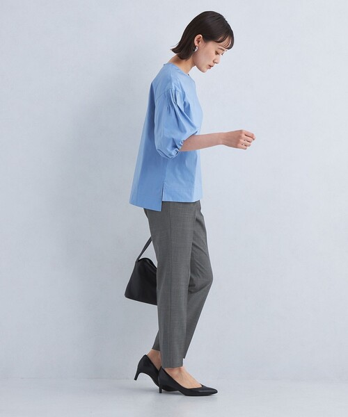 green label relaxing(グリーンレーベルリラクシング)の「カチリラ テーパード パンツ ◇No01◇ -ウォッシャブル・ストレッチ・防シワ-(スラックス・レディース・ベージュ/その他1/ネイビー・34/36/42/38/40/44/46)」の8枚目の写真