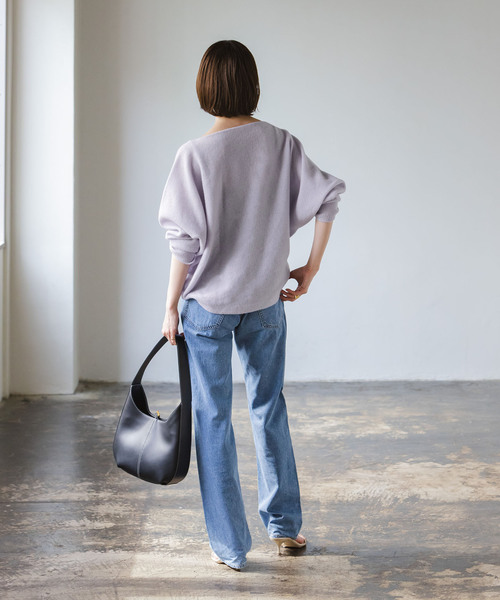 Noble（ノーブル）の「《追加》ファインウールドルマンプルオーバー 3（ニット/セーター・レディース・チャコールグレー/ライトグレー/ベージュ/ラベンダー/ピンク/ホワイト系その他・FREE）」の9枚目の写真