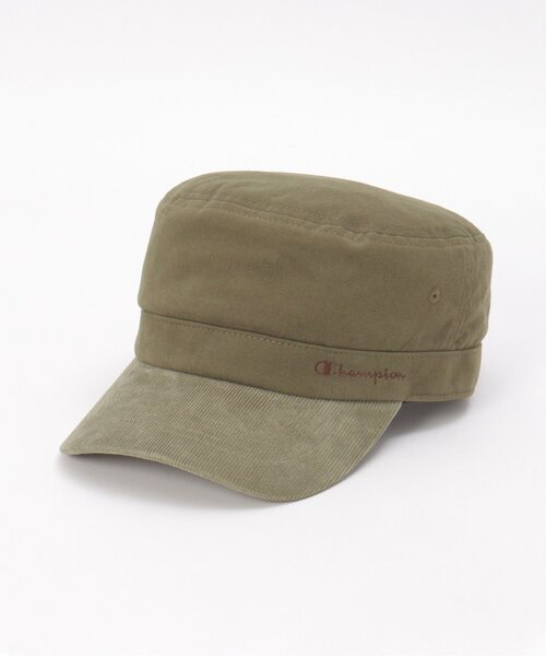 Champion(チャンピオン)の「Champion チャンピオン コンビワークキャップ(キャップ・メンズ・ネイビー/ベージュ/ブラック/オリーブ・FREE)」の3枚目の写真