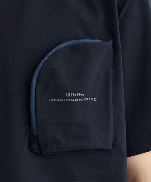 WHITE MOUNTAINEERING（ホワイトマウンテニアリング）の「【White Mountaineering / ホワイトマウンテニアリング】ZIP POCKET T-SHIRT（Tシャツ/カットソー・メンズ・ネイビー/ブラック・1/3/2）」の9枚目の写真