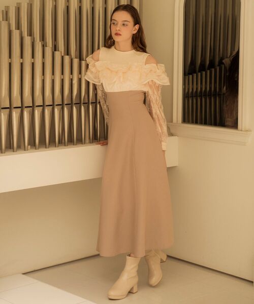 MAJESTIC LEGON(マジェスティックレゴン)の「【WEB限定/サイズ豊富/高レビュー★★★★★】フカフカヒールストレッチブーツ(ブーツ・レディース・アイボリー/ブラック/チャコールグレー/ブラウン/シルバー・X-LARGE/SMALL/MEDIUM/LARGE)」の10枚目の写真