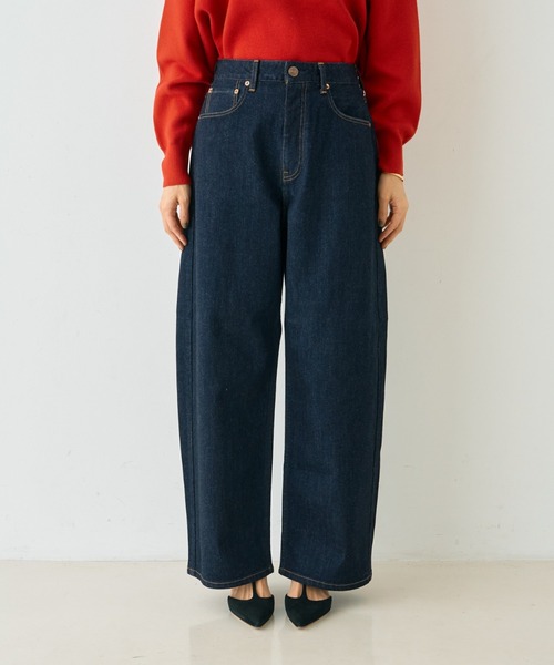 RED CARD TOKYO Montana カーブ ワイドデニム 122437 RED CARD/レッドカード】Montana カーブバギーデニム（デニムパンツ