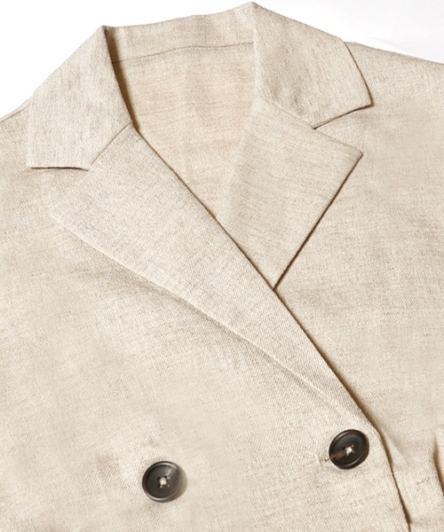 coca（coca）（コカ）の「【WEB限定セール】ウエストリボンリネンライクオールインワン（つなぎ/オールインワン・レディース・ブラック/ライトベージュ・M/L）」の15枚目の写真