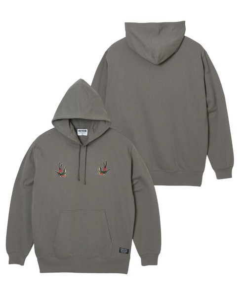 DOUBLE STEAL(ダブルスティール)の「スワローワッペン 裏パイルパーカー(パーカー・メンズ・グリーン系1/ブラック・LARGE/X-LARGE/MEDIUM)」の17枚目の写真