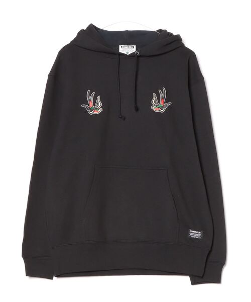 DOUBLE STEAL(ダブルスティール)の「スワローワッペン 裏パイルパーカー(パーカー・メンズ・グリーン系1/ブラック・LARGE/X-LARGE/MEDIUM)」の5枚目の写真