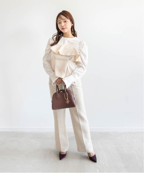 RANDA ラッフルフリルビスチェ＆ブラウスセット RANDA｜ラッフルフリルビスチェ&ブラウスセット | Rakuten