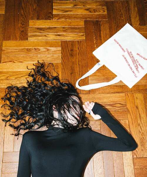 RODE SKO（ロデスコ）の「Pas De DANSE　Letter ToteBag（トートバッグ・レディース・ブラック/オフホワイト/ブラウン/ミント・-）」の6枚目の写真