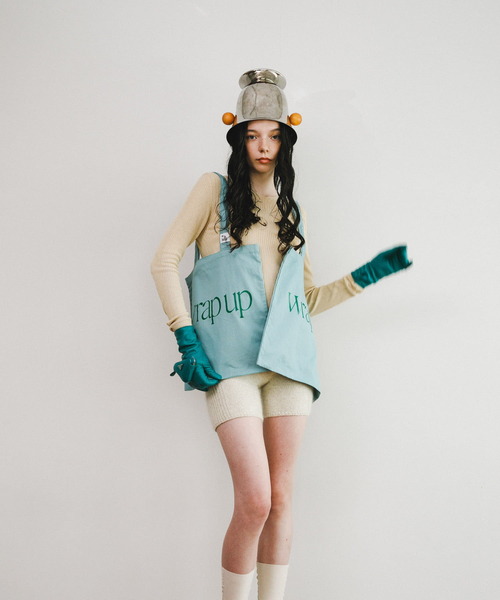 RODE SKO（ロデスコ）の「Pas De DANSE　Letter ToteBag（トートバッグ・レディース・ブラック/オフホワイト/ブラウン/ミント・-）」の19枚目の写真