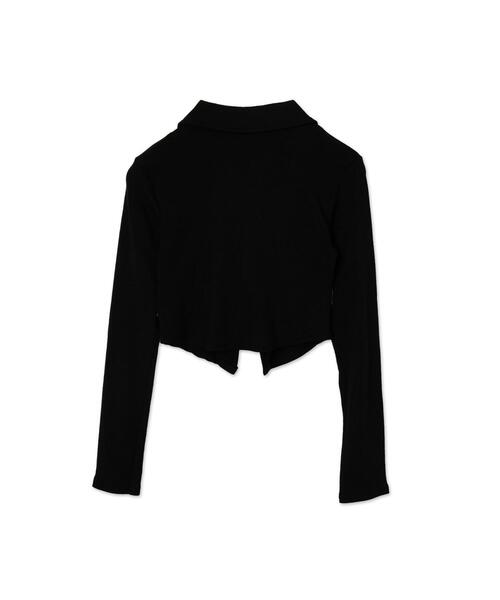 dispark（ディスパーク）の「DISPARK/フロントギャザーWジップロンT（Tシャツ/カットソー・レディース・ブラック/カーキ・FREE）」の17枚目の写真