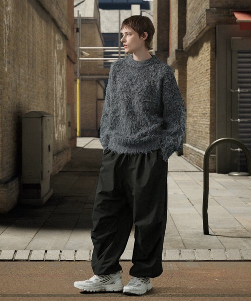 EMMA CLOTHES（エマクローズ）の「ワイドイージーテックパンツ -ウォーターレペレント×ウィンドプルーフ-（その他パンツ・メンズ・ダークグレー/ライトグレー/ブラック・S/M/L）」の15枚目の写真