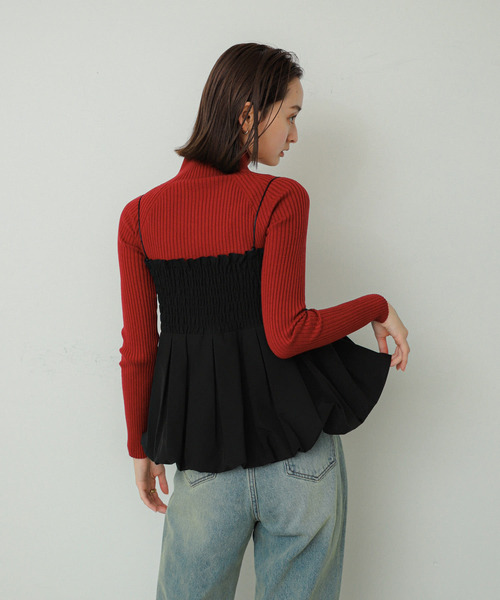 SENSE OF PLACE by URBAN RESEARCH（センスオブプレイスバイアーバンリサーチ）の「シャーリングバルーンビスチェ（ベスト・レディース・ブラック/ベージュ/レッド/アニマル・ONE）」の14枚目の写真