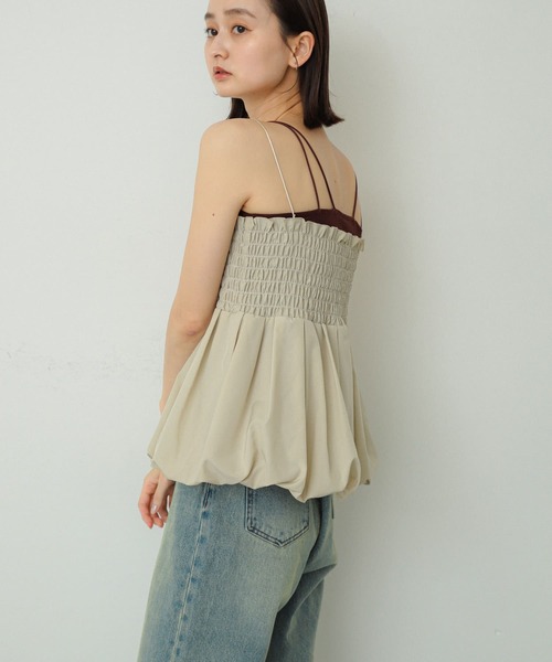 SENSE OF PLACE by URBAN RESEARCH（センスオブプレイスバイアーバンリサーチ）の「シャーリングバルーンビスチェ（ベスト・レディース・ブラック/ベージュ/レッド/アニマル・ONE）」の22枚目の写真