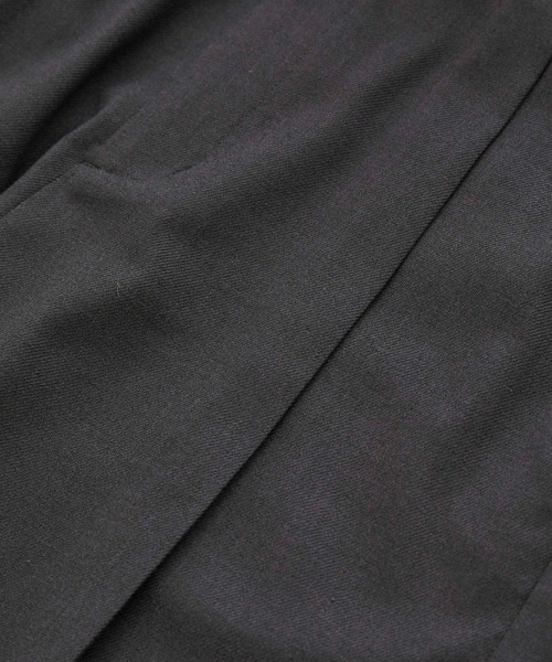 VIS（ビス）の「【セットアップ対応】ハイウエストワイドパンツ【洗える】（スラックス・レディース・チャコールグレー/ダークブラウン/ベージュ系その他・SS/S/M/L）」の9枚目の写真