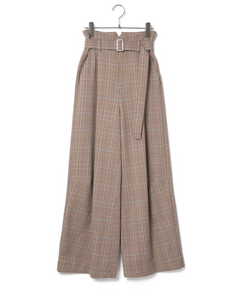 VIS（ビス）の「【セットアップ対応】ハイウエストワイドパンツ【洗える】（スラックス・レディース・チャコールグレー/ダークブラウン/ベージュ系その他・SS/S/M/L）」の21枚目の写真