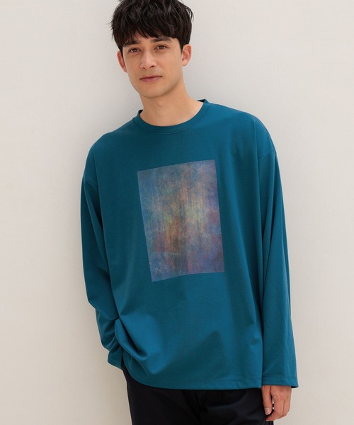 セール】アートグラフィックプリント長袖 / 145407（Tシャツ
