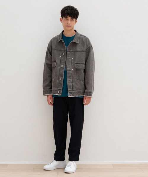 LAKOLE（ラコレ）の「アートグラフィックプリント長袖 / 145407（Tシャツ/カットソー・メンズ・ホワイト/ブラック/ブルー・MEDIUM/LARGE）」の6枚目の写真