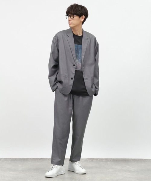 LAKOLE（ラコレ）の「アートグラフィックプリント長袖 / 145407（Tシャツ/カットソー・メンズ・ホワイト/ブラック/ブルー・MEDIUM/LARGE）」の9枚目の写真