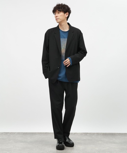 LAKOLE（ラコレ）の「アートグラフィックプリント長袖 / 145407（Tシャツ/カットソー・メンズ・ホワイト/ブラック/ブルー・MEDIUM/LARGE）」の11枚目の写真