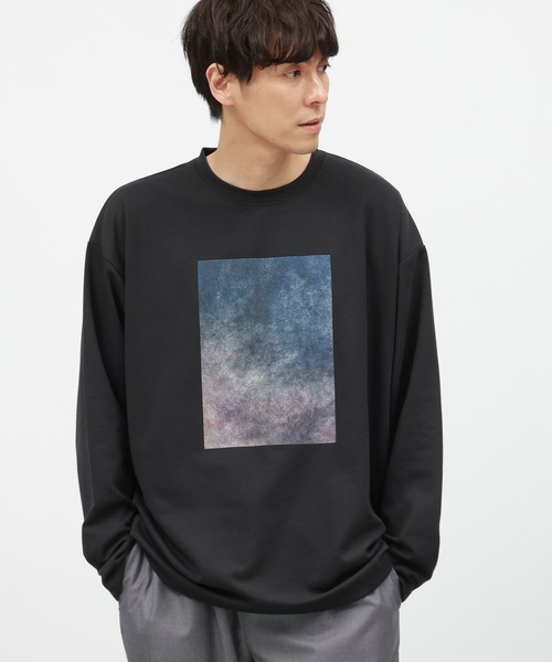 セール】アートグラフィックプリント長袖 / 145407（Tシャツ