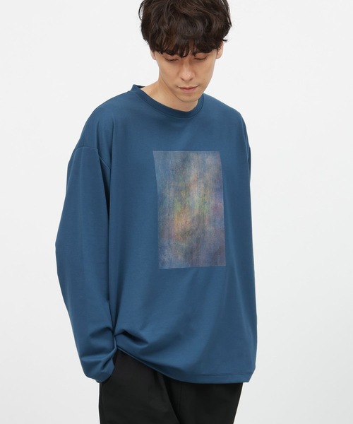 セール】アートグラフィックプリント長袖 / 145407（Tシャツ
