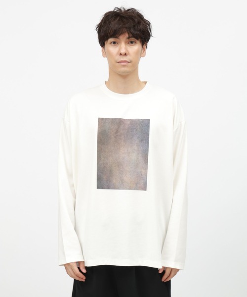 LAKOLE（ラコレ）の「アートグラフィックプリント長袖 / 145407（Tシャツ/カットソー・メンズ・ホワイト/ブラック/ブルー・MEDIUM/LARGE）」の12枚目の写真