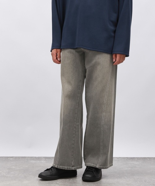 LAKOLE（ラコレ）の「ツイストデザインデニムパンツ/143975（デニム