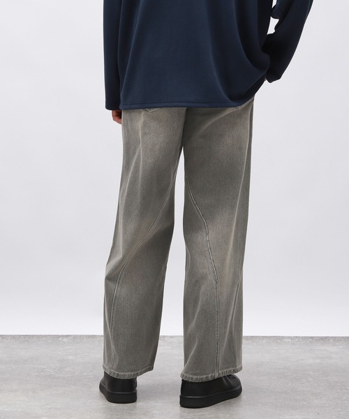 セール】ツイストデザインデニムパンツ/143975（デニムパンツ