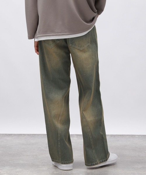 LAKOLE(ラコレ)の「ツイストデザインデニムパンツ/143975(デニムパンツ・メンズ・グレー/ライトブルー/サックスブルー/グレー系その他/ブラック・MEDIUM/LARGE/SMALL)」の10枚目の写真