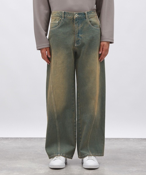 LAKOLE（ラコレ）の「ツイストデザインデニムパンツ/143975（デニム