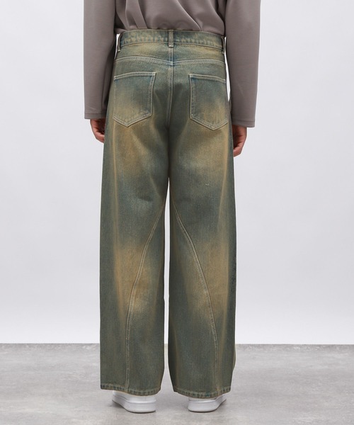 LAKOLE(ラコレ)の「ツイストデザインデニムパンツ/143975(デニムパンツ・メンズ・グレー/ライトブルー/サックスブルー/グレー系その他/ブラック・MEDIUM/LARGE/SMALL)」の13枚目の写真