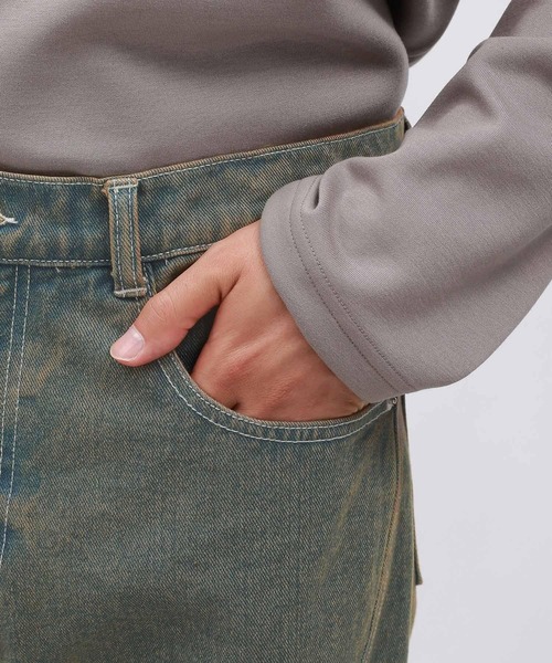 セール】ツイストデザインデニムパンツ/143975（デニムパンツ