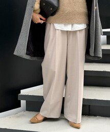 NOLLEY’S Sophi | 《セットアップ対応》ウール混ウォッシャブルワイドパンツ(その他パンツ)
