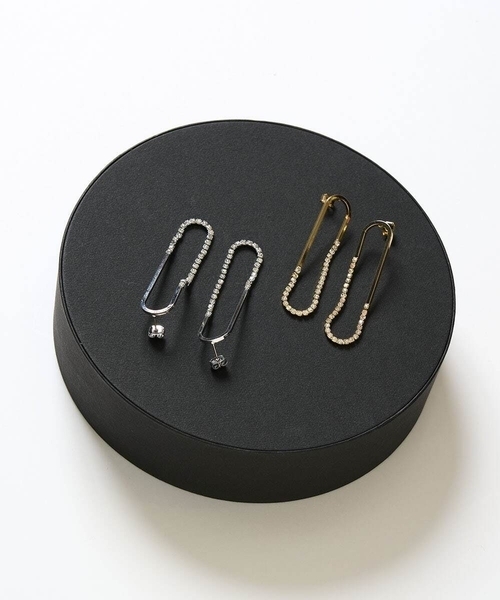 a.v.v(アーヴェヴェ)の「ストーンメタルコンビピアス(ピアス(両耳用)・レディース・シルバー/ゴールド・38)」の9枚目の写真