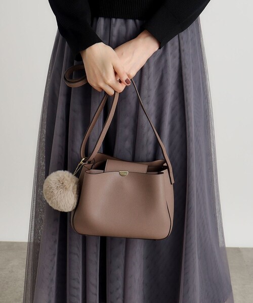 grove（グローブ）の「◆【人間工学】ラウンド3層ショルダー（ショルダーバッグ・レディース・ブラック/ダークグレー/ブルー系その他/ライトグレー・00）」の3枚目の写真