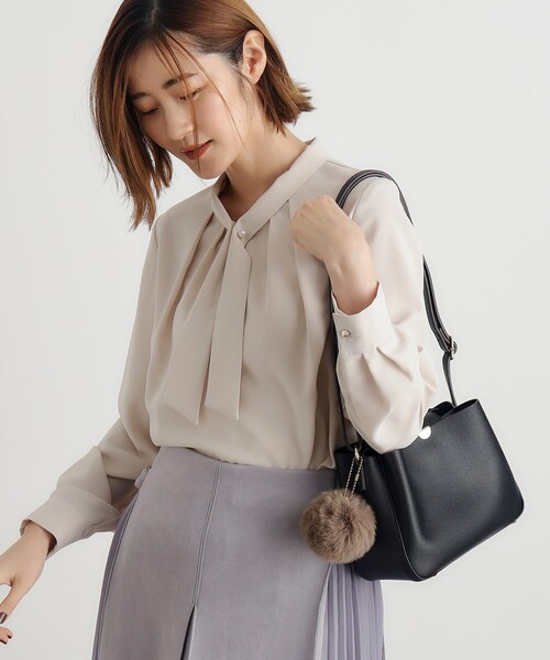 grove（グローブ）の「◆【人間工学】ラウンド3層ショルダー（ショルダーバッグ・レディース・ブラック/ダークグレー/ブルー系その他/ライトグレー・00）」の10枚目の写真