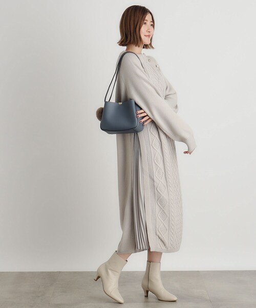 grove（グローブ）の「◆【人間工学】ラウンド3層ショルダー（ショルダーバッグ・レディース・ブラック/ダークグレー/ブルー系その他/ライトグレー・00）」の14枚目の写真