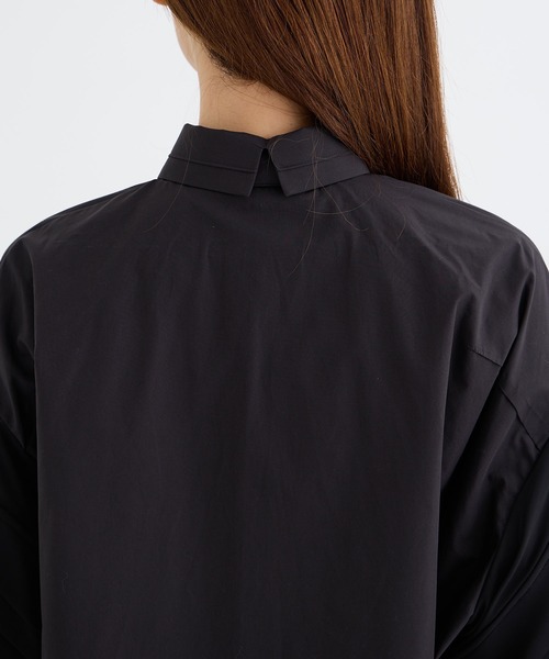 THE PERMANENT EYE(ザパーマネントアイ)の「【GURTWEIN/ガーウィン】swirled-sleeve boxy blouse/フリルスリーブボックスブラウス(シャツ/ブラウス・レディース・ブラック・SMALL)」の10枚目の写真