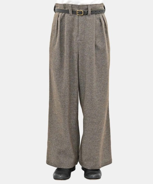 ohta(オータ)の「【ohta】 brown pants(スラックス・メンズ・ブラウン・1/2)」の1枚目の写真
