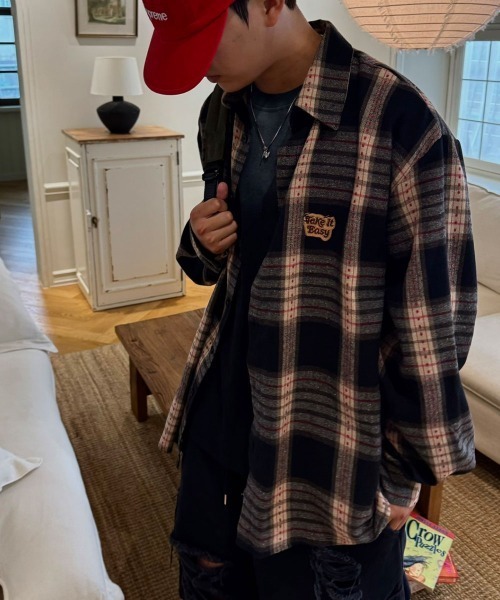 セール】BIG SALE開催中！【BY ATTENTION】 起毛 ワッペン 長袖