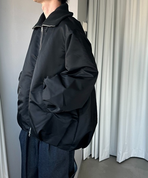 apres jour mignon(アプレジュールミニョン)の「バルーン中綿ブルゾン(ブルゾン・レディース・ブラック/グレイッシュベージュ/カーキ/チャコールグレー/ベージュ/ダークブラウン・X-LARGE/フリー)」の20枚目の写真