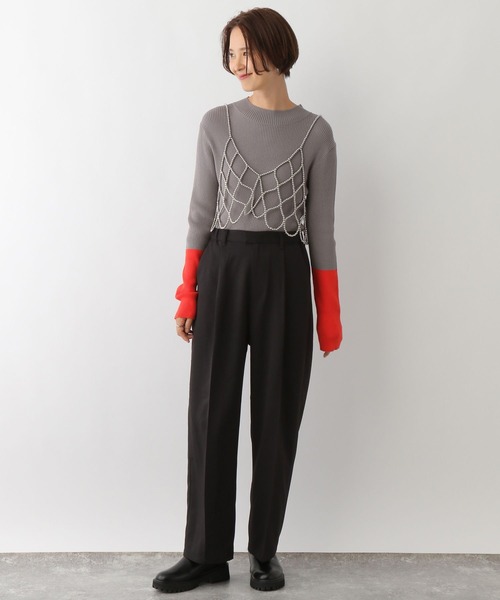 LEPSIM(レプシィム)の「コクーンパンツ 147567(その他パンツ・レディース・アイボリー/チャコールグレー/ブラック・FREE)」の12枚目の写真