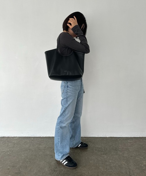 EFOLE（エフォル）の「【ZOZO限定】EFOLE logo tote bag / ロゴ トート バッグ（トートバッグ・レディース・ブラック/ベージュ・FREE）」の14枚目の写真